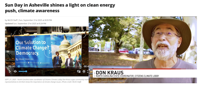 An image from a news station's website with a still image of Don Kraus next to a story headline and a video clip